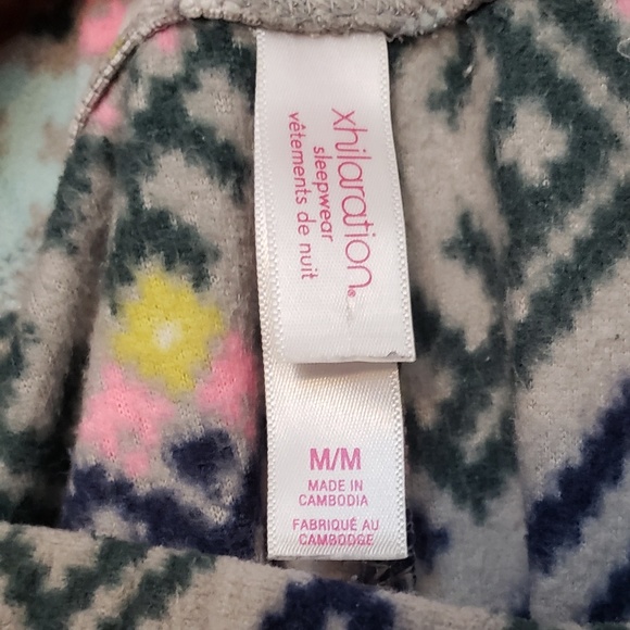 soft tribal print fleece long pajama pants - Picture 7 of 7